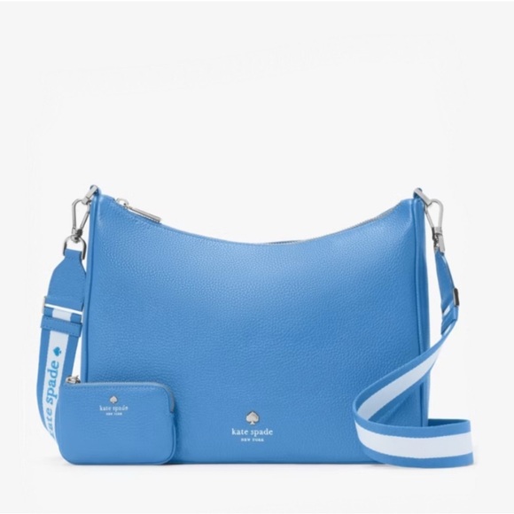 kate spade Handbags - Kate Spade Tide Pool Blue Shoulder Bag with Coin Pouch